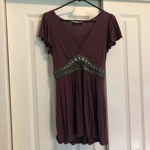 Soprano burgundy shirt w/ built in belt